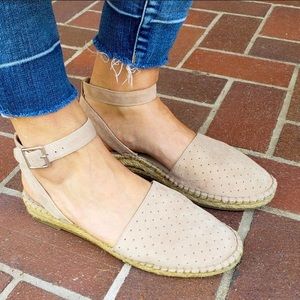 Steve Madden Lesko Ankle Strap Espadrille Flat